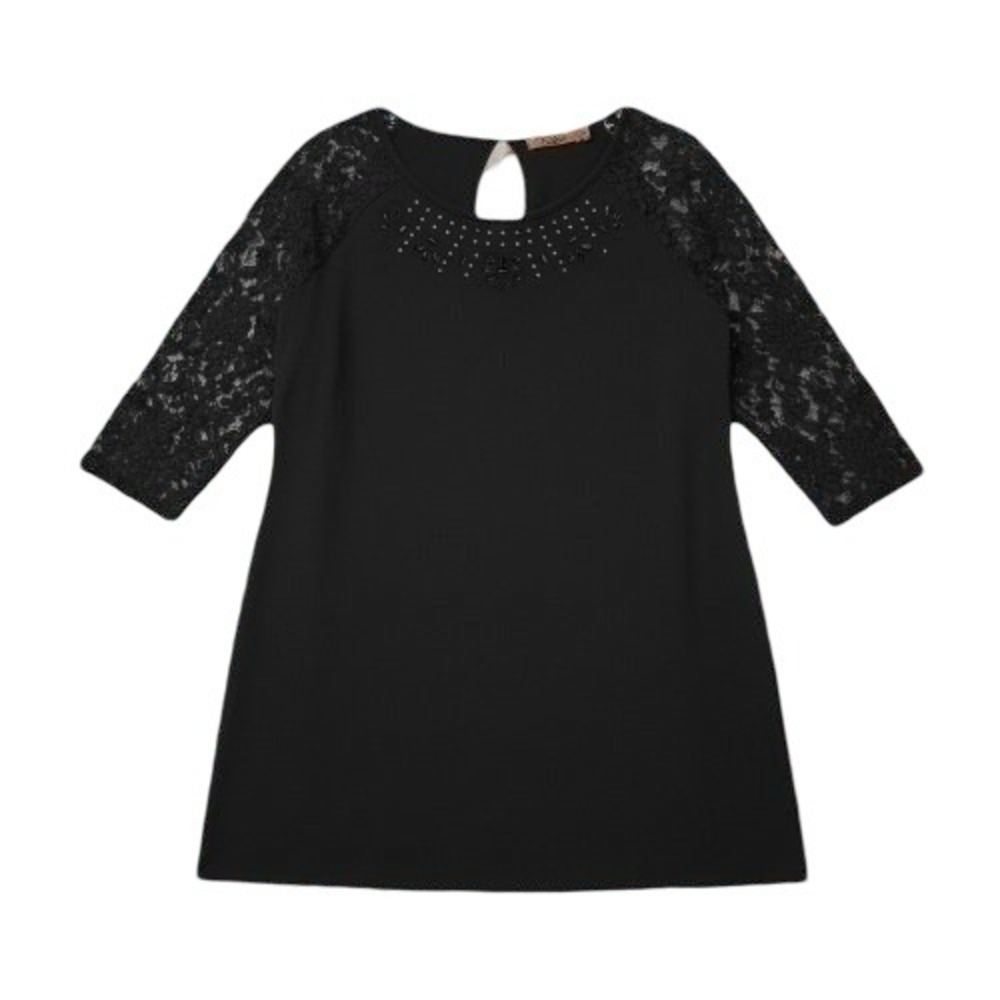 Belldini Top Womens Size 1X Lace Goth Boxy Witchcore Dark Fairy
